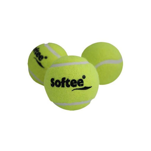 Bolsa 3 pelotas de tenis Softee iniciación deluxe